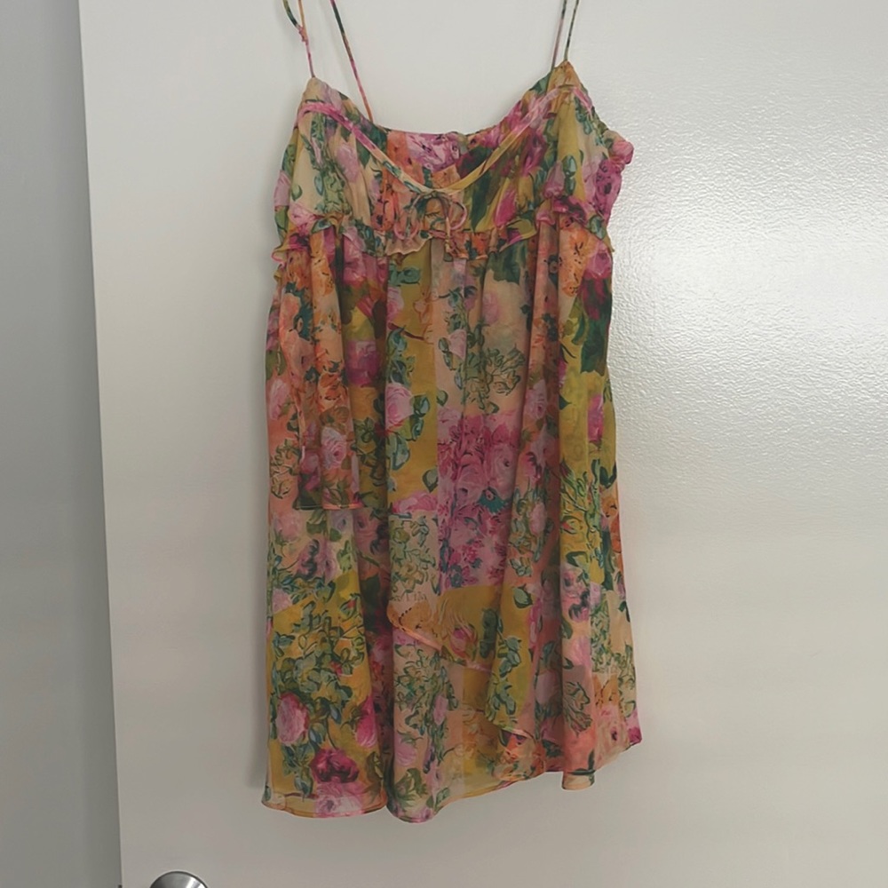 NWT For Love and Lemons Madison floral mini dress